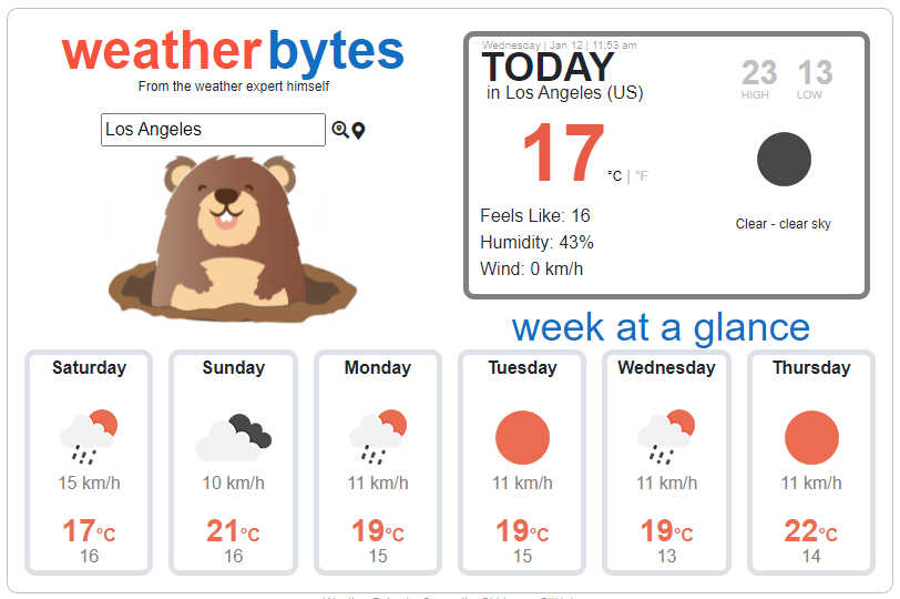 Weather Bytes App